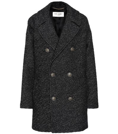 Wool-Blend Tweed Coat - Saint Laurent | mytheresa