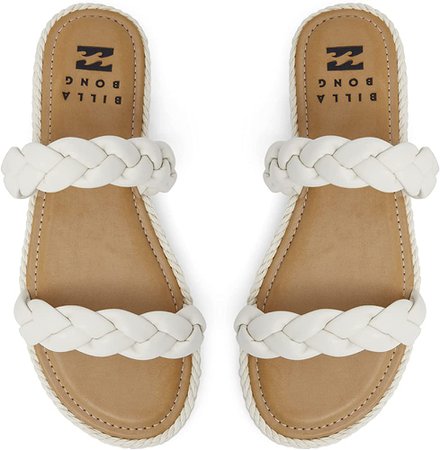 Amazon.com | Billabong Women's Bay Breeze Flat Sandal, Light Brown, 10 | Flip-Flops