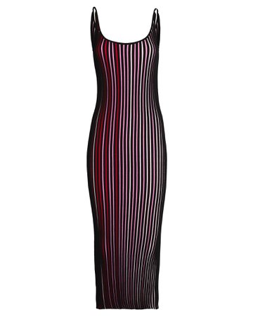 Paco Rabanne Striped Knit Maxi Dress | INTERMIX®