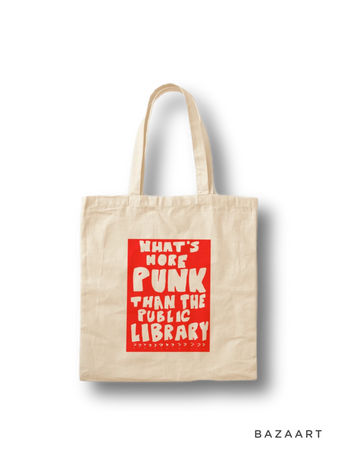 What's more punk than the public library? Tote Bag