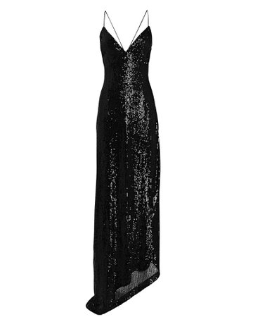 Retrofête Violet Sequin Maxi Gown | INTERMIX®