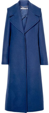 Wool-twill Coat - Blue