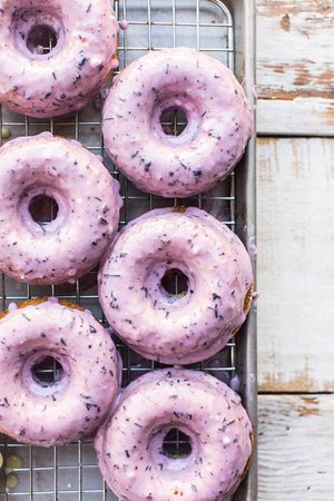 food, donuts purple