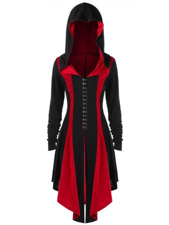 black red coat gothic goth