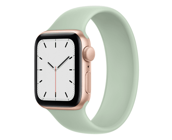 APPLE WATCH SE 40mm Gold Aluminium Case with Mineral Green Solo Loop