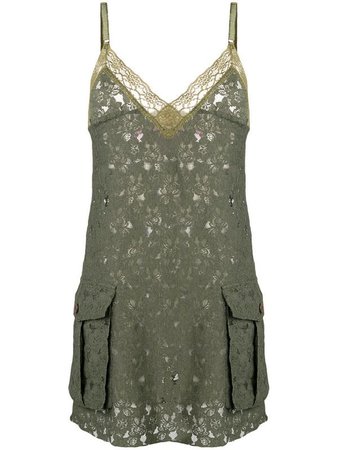 Junya Watanabe Comme des Garçons Pre-Owned lace mini dress $426 - Buy Online VINTAGE - Quick Shipping, Price