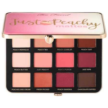 Eyeshadow Palette Just Peachy Mattes Eyeshadow Palette – Peaches and Cream Collection - Too Faced | Sephora