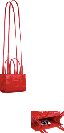 Red Patent Leather Telfar Bag