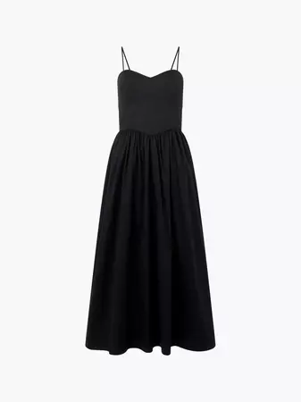 Florida Strappy Midi Dress Black | French Connection US