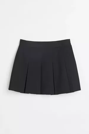 Short Twill Skirt - Black - Ladies | H&M US
