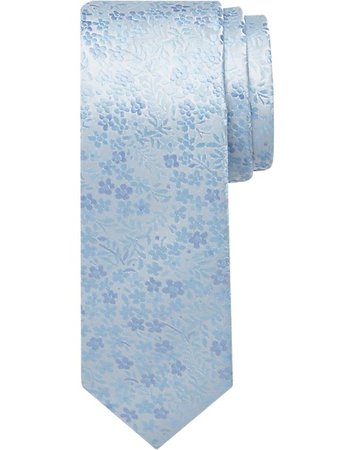 light blue floral tie