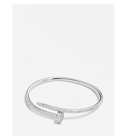 CARTIER - Juste un Clou 18ct white-gold and diamond bracelet | Selfridges.com