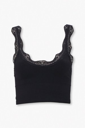 Seamless Lace-Trim Bralette | Forever 21