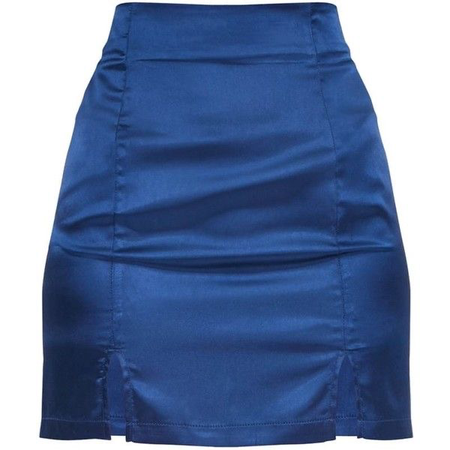blue dark skirt