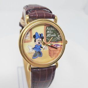 Disney | Accessories | Rare Disney Minnie Teacher Collectible Art Watch | Poshmark