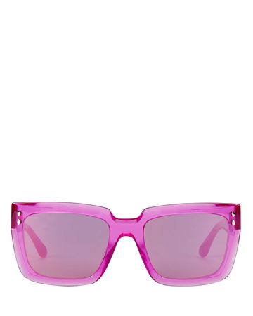 Isabel Marant Sophy Square Sunglasses In Pink | INTERMIX®