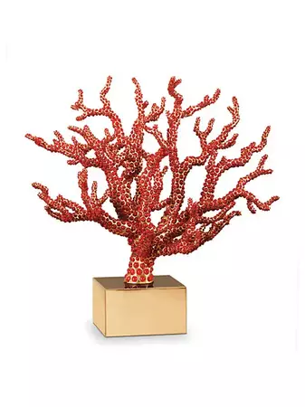 Shop L'Objet Coral-Encrusted Branch Sculpture | Saks Fifth Avenue