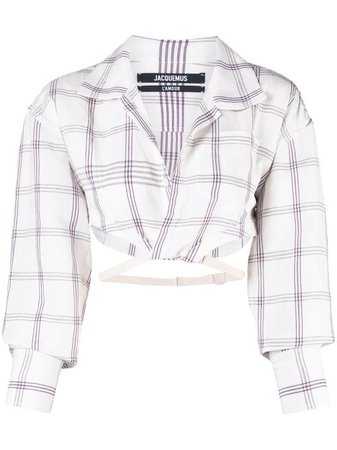 Jacquemus укороченная рубашка La chemise Laurier - купить в интернет магазине в Москве | Цены, Фото.