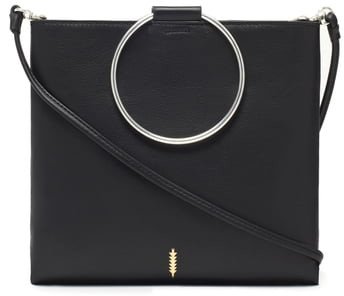 Le Pouch Ring Handle Leather Shoulder Bag