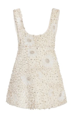 Crepe Couture Wool And Silk Micro Mini Dress By Valentino | Moda Operandi