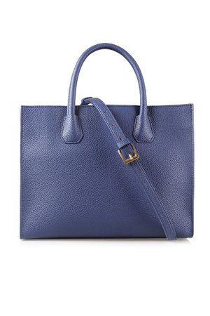 Kylie Square Tote Bag - Dark Blue - Poplook.com RM129.00