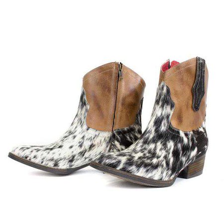 Boots | Shop Women's Red Round Toe Booties at Fashiontage | 3e3c69f1-US_10