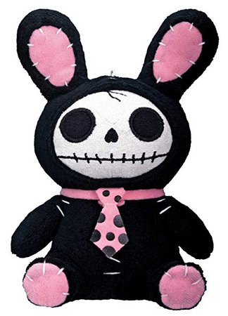 Amazon.com: Bunny Furry Bones Plush Stuffed Animal Doll, Black and Pink Collectible: Home & Kitchen