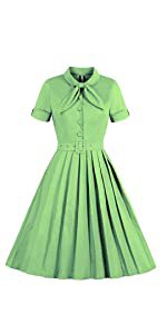 Amazon.com: Ez-sofei Women's 1940s Vintage Keyhole Bowtie Front Cocktail Swing Dress: Clothing