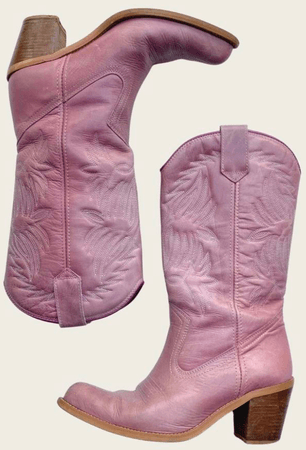 pink cowboy boots