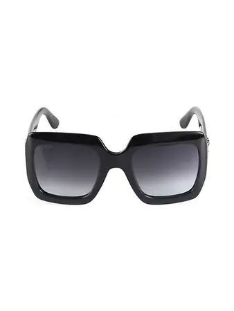 Shop Gucci 54MM Oversized Square Sunglasses | Saks Fifth Avenue