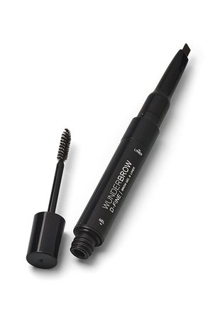 *clipped by @luci-her* WUNDERBROW D-FINE Long Lasting Eyebrow Pencil & Gel Makeup for Fuller Brows, Black/Brown : Beauty