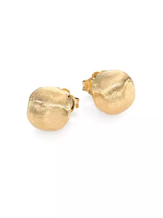 Shop Marco Bicego 18K Yellow Gold Ball Stud Earrings | Saks Fifth Avenue
