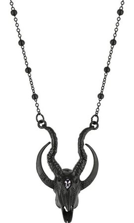 *clipped by @luci-her* Restyle - 3D Crescent Skull Black Pendant - Buy Online Australia – Beserk