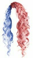 Split dye Blue and pink wavy (Dei5 edit)