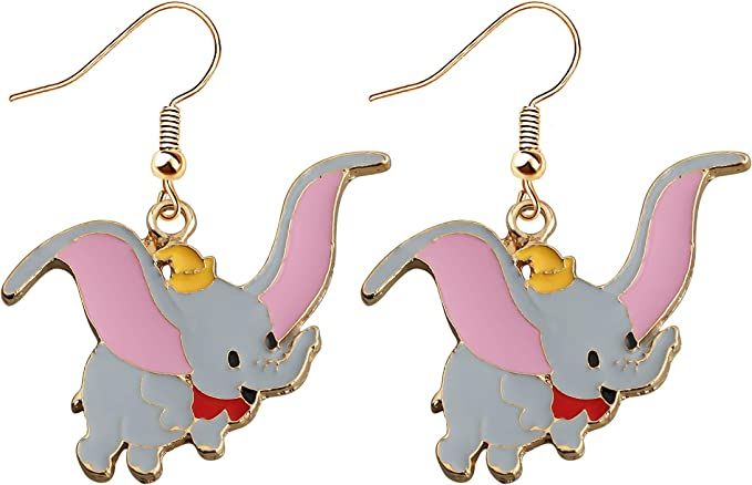 Amazon.com: MAOFAED Dumbo Gift Elephant Gift Elephant Lover Gift Embrace What Makes You Different Dumbo Gift for Girl Daughter (embrace earring): Clothing, Shoes & Jewelry
