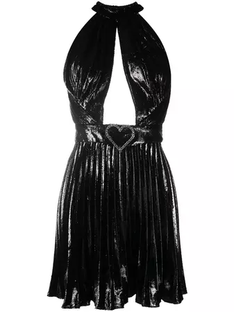 Shop Philipp Plein Laethitia lurex mini dress with Express Delivery - FARFETCH
