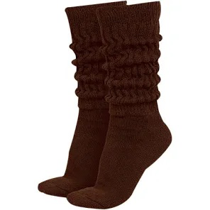 brown socks .