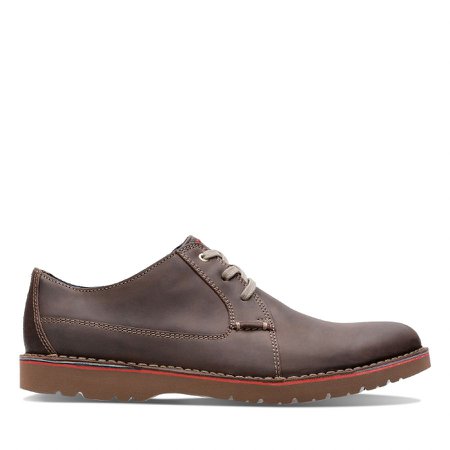 Clarks 'Vargo Plain' Mens Shoes (Dark Brown)