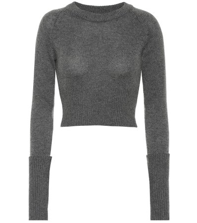Cropped Cashmere Sweater - Prada | Mytheresa