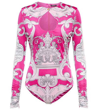Versace - Printed bodysuit | Mytheresa