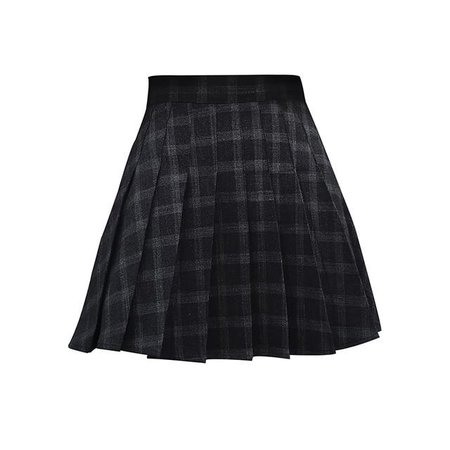 Gothic Black Gray Pleated Plaid Mini Skirt – ROCK 'N DOLL