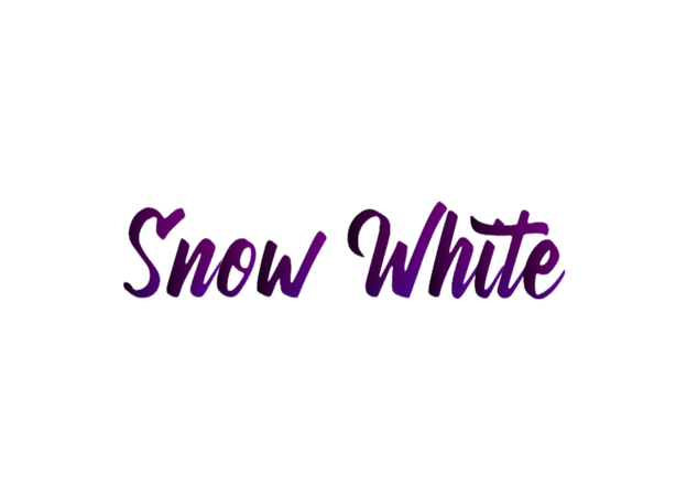 snow white text