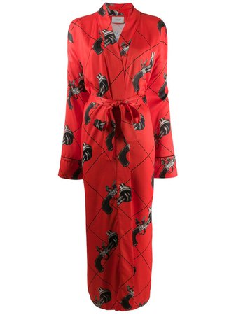 Kirin Gun Print Kimono Coat - Farfetch