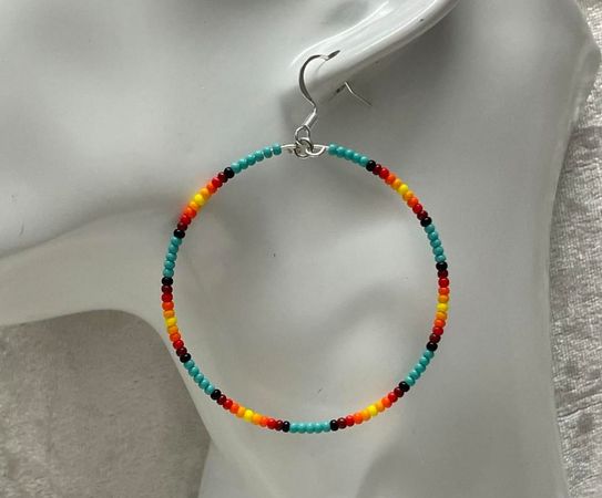 native earrings hoops