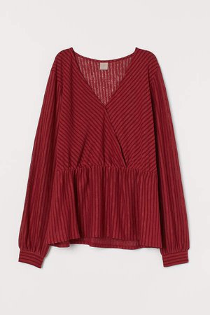 H&M+ Wrapover Top - Red