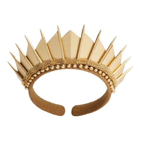 Gold blade crown - styled by amethyst