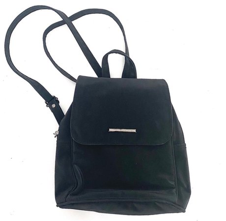 black mini backpack