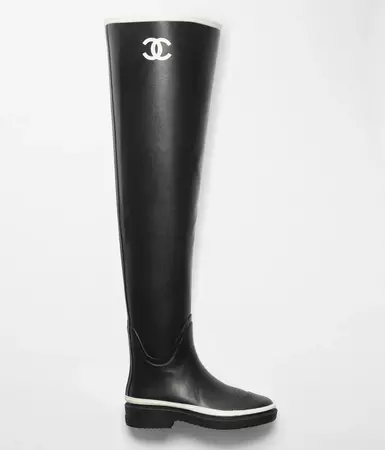 Thigh High Boots - Caoutchouc — Fashion | CHANEL