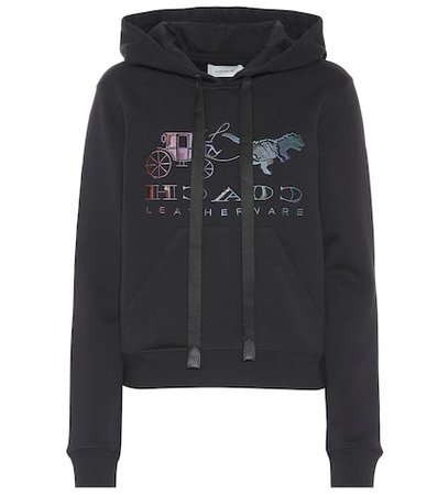 Rexy embroidered cotton hoodie