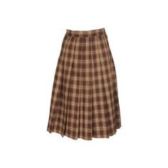 brown plaid skirt
